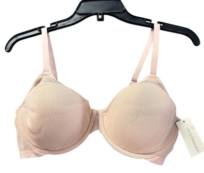 NUEVO Sujetador Demi On Gossamer Mujer Malla Media Copa Champagne Talla 36C Nuevo con Etiquetas Foto 1 de 3