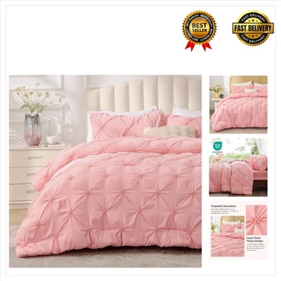 Elegante Conjunto de Edredom Floral Queen - Leve 3 Peças Roupa de Cama para Conforto - Imagem 1 de 4