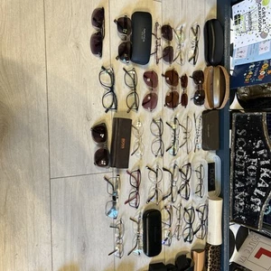 30 Glasses Frames Designer Men’s Armani D&G Ray-Ban Gucci Bundle Lot Ladies - Picture 1 of 8