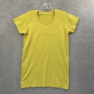 Lululemon Swiftly Tech Short Sleeve 2.0 Yellow Pear Athletic Athleisure Women 8 - Picture 1 of 5