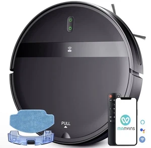 Saugroboter WiFi/Alexa/App, Smarter Saugroboter, Ultraschlank & Leise, T - Bild 1 von 7