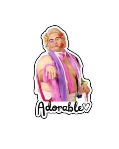 Adorable Adrian Adonis Wrestling Custom Vinyl Die Cut Sticker - Picture 1 of 1