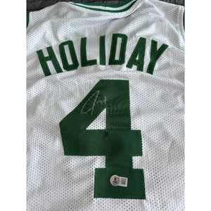 Autographed Jrue Holiday NBA Boston Celtics Signed Stitched Jersey BAS COA - Picture 1 of 11