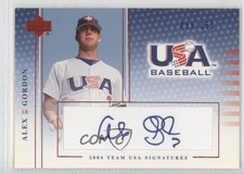 2005 Upper Deck USA Baseball Team Signatures Blue Ink /250 Alex Gordon Auto