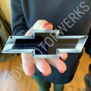 CHEVY BOW TIE GM BLACK BOWTIE METAL MAGNET EMBLEM ART 6" X 2" - Bild 1 von 8