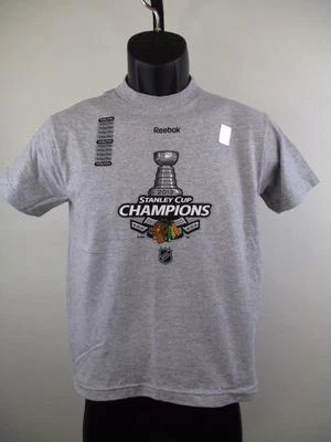 Nueva Camisa Gris Copa Stanley 2013 Champs Blackhawks #88 Kane Tallas Juveniles S-XL Foto 1 de 4