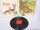Walt Disney's Story And Songs From Bambi 1969 Vinyl LP 3903 + 11 page booklet