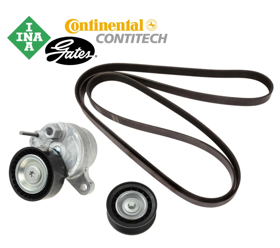 Tensor de correa OEM polea loca correa de transmisión 3 piezas para Mercedes E350 GLE GLK ML Foto 1 de 1