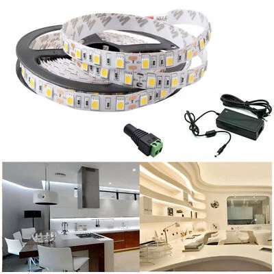 5m-20m LED Stripe Set 2835 SMD Band Leiste Streifen warm kalt weiß Netzteil 12V - Bild 1 von 4