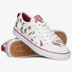 Adidas Originals Nizza Kid's Size 4 Youth School Shoes White Sneakers #433 - Picture 1 of 23