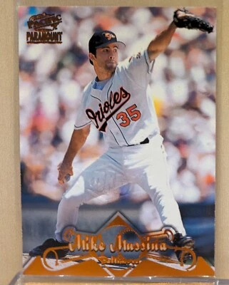 1998 Pacific Paramount SPORTSFEST EMBOSSING #15 Mike Mussina HOF RARE PARALLEL - Image 1 of 3