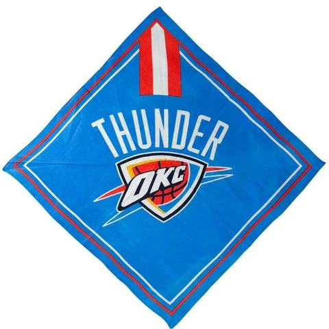 Oklahoma City Thunder Fandana, Bandana, 21"x 21" 2 pack, Face Mask it, Flag it Cover