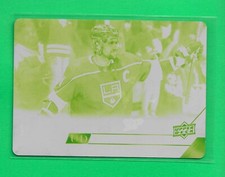 Anze Kopitar 2022-23 Upper Deck Ser. 1 ONE-OF-ONE Yellow Printing Plate  #C40