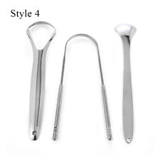 Stainless Steel Tongue Tounge Cleaner Scraper Dental Care Hygiene Oral Mouth