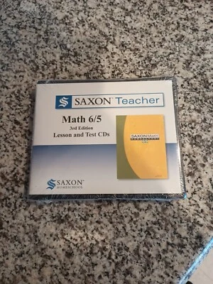 Saxon Math 65 Homeschool Teacher Lesson & Test CDs 6/5 NEW! - Image 1 of 2