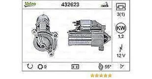 Motor de Arranque Citroen Fiat Peugeot 432623 = Cs581 = 838004 = 5802a0 = - Imagen 1 de 1