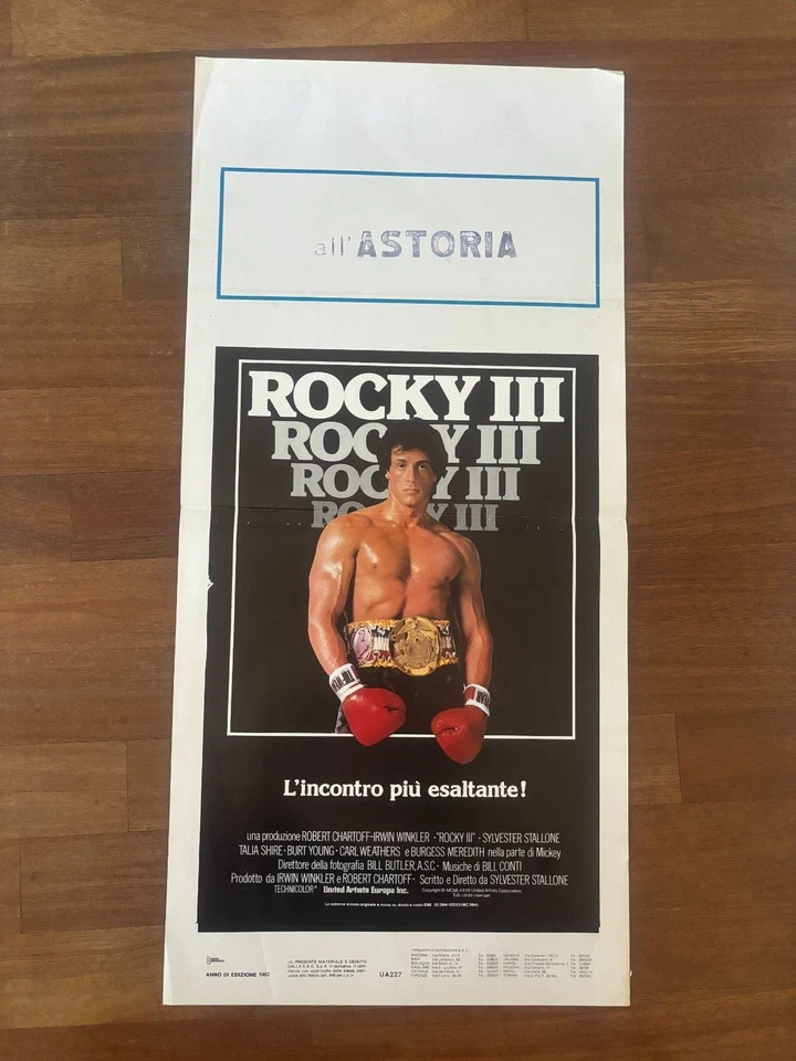 21S LOCANDINA, ROCKY 3 III Sylvester Stallone Hulk Hogan,Carl Weathers 1982 - Bild 1 von 1
