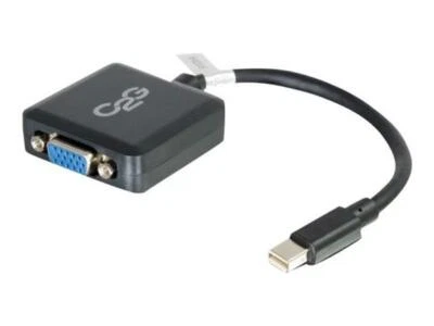 Convertidor adaptador C2G 20 cm Mini DisplayPort macho a VGA hembra negro - nuevo - Imagen 1 de 3