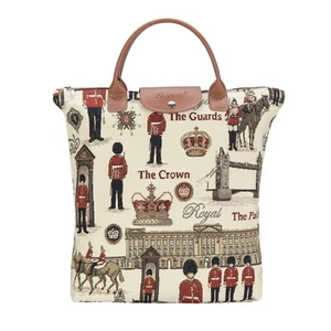 Signare Tapestry Royal Guard Foldaway Shopping Bag Foldable Reusable Bag - Picture 1 of 6