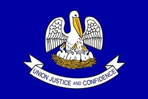 BANDERA DE ESTADO LOUISIANA 3x5 ft resistente a la intemperie vendedor de estados unidos súper poliéster - Imagen 1 de 3