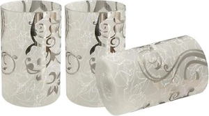 Electroplated Floral Pattern Glass Lamp Shade 3 Pack, Frosted Glass Light Cov... - Picture 1 of 1