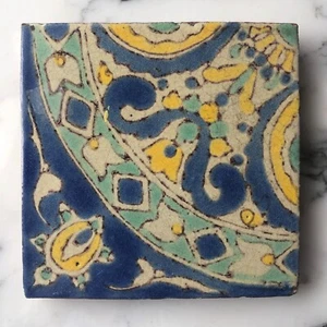 RARE vintage D&M TILE Davies & McDonald 1930's CALIFORNIA TILE 6" x 6" xlnt orig - Picture 1 of 5