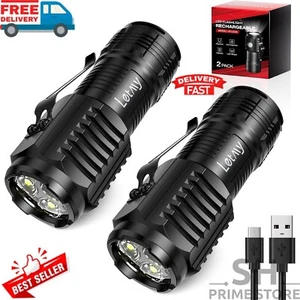 Super Bright Tactical Military LED Flashlight flash light super high Pack of 2 - Picture 1 of 7