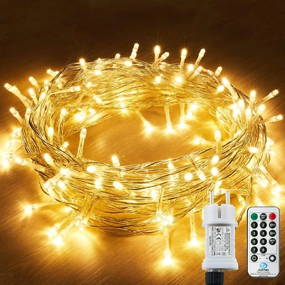 Catena Luminosa Esterno, 12M/ 120 LED, Luci Di Natale 8 Modalità, Impermeabili - Immagine 1 di 4