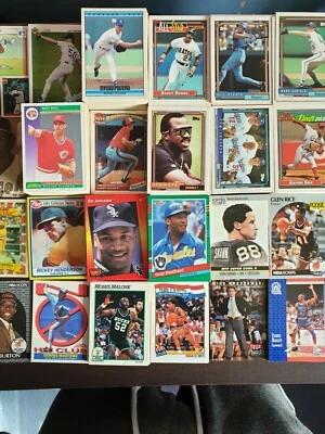 BASEBALL BASKETBALL FOOTBALL trading cards MLB NBA NFL 90 91 92 rare collector - Image 1 of 4