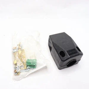 Leviton 30 Amp/50 Amp 3-Pole Angle Plug NEMA 10-30P/10-50P, Black - Picture 1 of 5