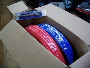 Pex Pipe Tubing Red & Blue w/ Cutters 1/2" Tube 100 Ft. ea. AB-2 New - Picture 1 of 4