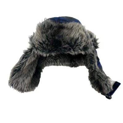 NUEVO Apt 9 Adulto Talla Única Ushanka Cálido Exterior Azul Marino Imitación Piel Sombrero Trampero 1-2 Foto 1 de 4