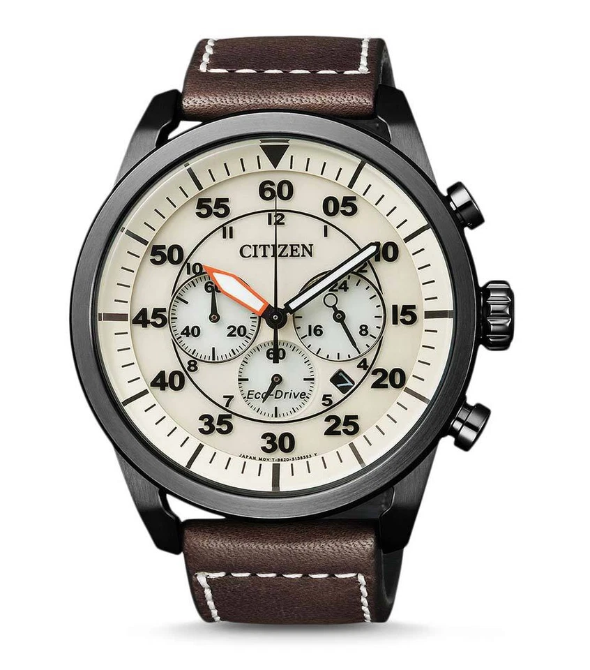 Citizen CA4215-04W ECO-Drive Solar Herren Chronograph - Immagine 1 di 2