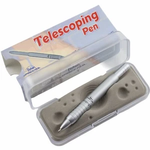 Pluma telescópica Fisher espacial aluminio mate liso PR4 tinta negra punto medio - Imagen 1 de 2