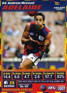 2007 TeamCoach (04) Andrew McLEOD Adelaide - Picture 1 of 1