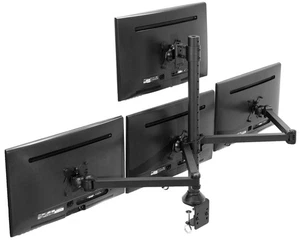 VIVO Steel Quad Monitor Desk Mount Adjustable 3 + 1 Stand | 4 Screens up to 32" - Afbeelding 1 van 8