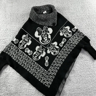 Poncho Tejidos Johanitex Niñas 50 Negro Tejido Disney Minnie Mouse Mangas Rollo Foto 1 de 4