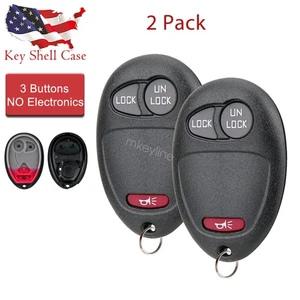 2 For 2006 2007 2008 2009 2010 Hummer H3 Remote Key Fob Shell Case L2C0007T - Picture 1 of 7