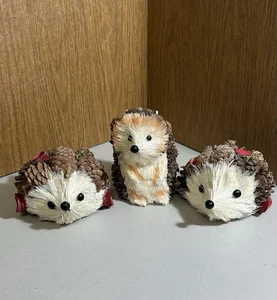 Rustikaler Wald Igel Weihnachten Urlaub Deko Landhaus Kern 3er Set - gebraucht - Bild 1 von 12