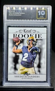 GEM MINT 10 SHEDUER SANDERS RC ~ 2024 LEAF CLEVELAND BROWNS ~ #RA-45 - Bild 1 von 2