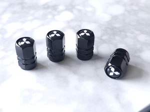 Mitsubishi Logo Valve Caps - Picture 1 of 1