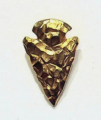 Vintage Arrowhead Gold Tone Bolo Tie Clasp No Cord Accessory - Image 1 of 4