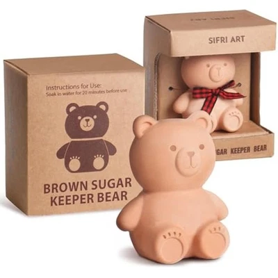 Brown Sugar Keeper 3D - Suavizante de oso de arcilla de terracota, humedad única Foto 1 de 4