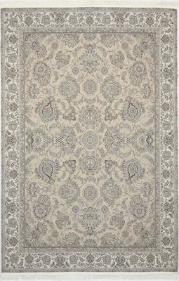 Tappeto In Seta Corto A Pelo Macchinato Moderno E Classico 220 X 150 Cm - Immagine 1 di 4