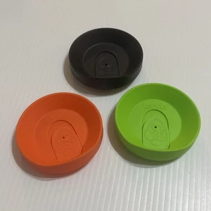 Tervis Tumbler 16oz replacement lids, lot of 3, black, lime & orange - Picture 1 of 10