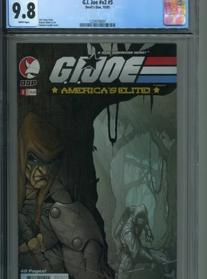 DEVILS DUE 2005 GI JOE AMERICA'S ELITE #5 CGC 9.8 WHITE PAGES - Image 1 of 2
