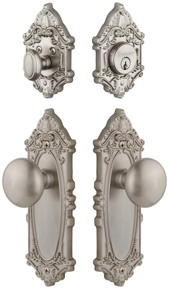 Grandeur GVCFAV_SP_ESET_238 Grande Victoriano Latón Sólido Único - Níquel Foto 1 de 1