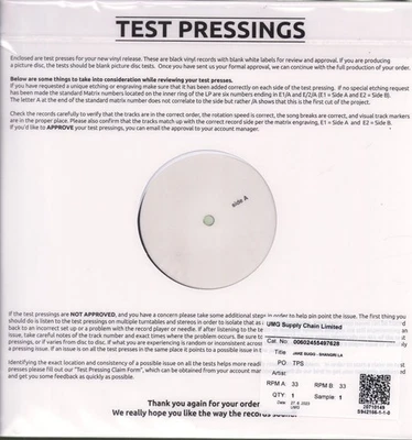 Jake Bugg Shangri La LP vinyl Europe Virgin 2013 test pressing LP with different - Image 1 of 2