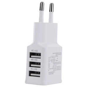100-220V Universal Safe Wall Charger 3 USB Charging Ports For Cellphones Tabl CB - Bild 1 von 7