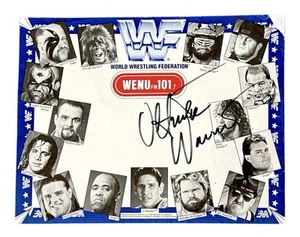 WWE ULTIMATE WARRIOR FIRMADO PROMOCIONAL FOTO TAPETE AUTOGRAFIADO CON CERTIFICADO DE AUTENTICIDAD PSA LOA RARO - Imagen 1 de 8